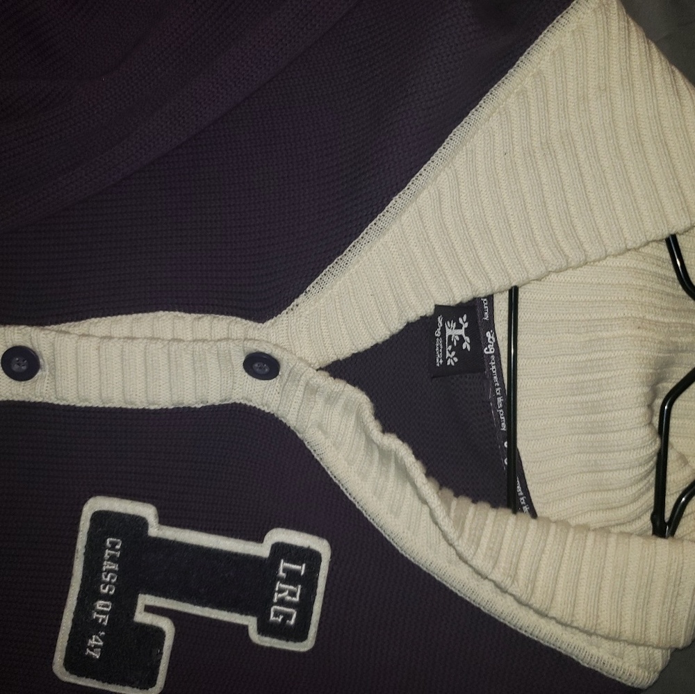 L-R-G Lifted Research Group Cardigan Sweater 3xl